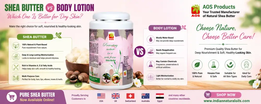 Shea Butter vs Body Lotion: Which One Is Better for Dry Skin