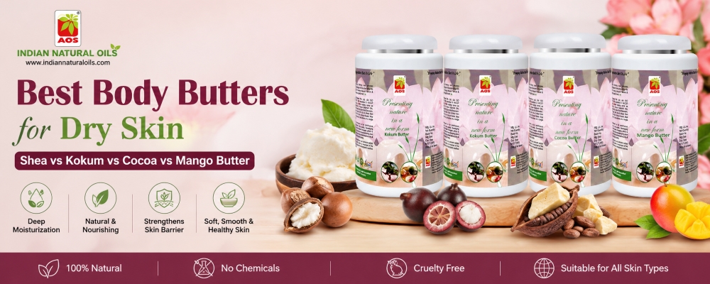 Best Body Butters for Dry Skin: Shea vs Kokum vs Cocoa vs Mango Butter