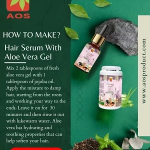 DIY Hair Serum with Aloe Vera Gel